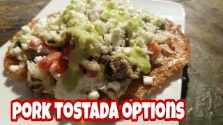 KETO  Pork from Meal Prep  Tostada Options [upl. by Marou]