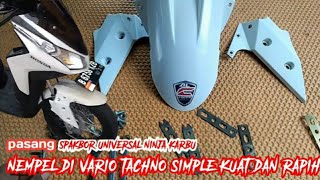 cara pasang spakbor ninja buat vario  praktis dan kokoh iwandhira6154 [upl. by Drofla]