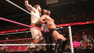 Sheamus vs “Damien Mizdow” Raw Sept 29 2014 [upl. by Hiamerej]