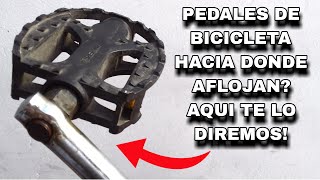 COMO QUITAR LOS PEDALES A UNA BICICLETA [upl. by Nnad]