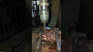 Drilling copper busbar [upl. by Seumas]