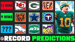 NFL Record Predictions after The 2024 Schedule Release Every Team [upl. by Llenrrad572]