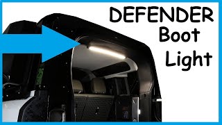 Land Rover Defender 2020 Rear Boot  Trunk Interior LED Light Upgrade Install amp Demo [upl. by Nibot]