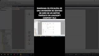 DIAGRAMA EN ESCALERA DE UNA INVERSIÓN DE SENTIDO DE GIRO DE UN MOTOR TRIFÁSICO EN LOGOSOFT COMFORT [upl. by Westney]