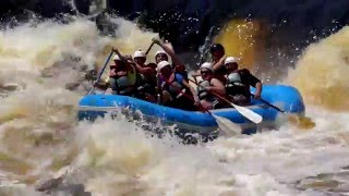 Wisconsin Rafting on the Menominee River with Wildman Adventure Resort [upl. by Llehcnom165]