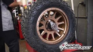 SoCal SuperTrucks Installs the New 605 quotNVquot Bronze Method Race Wheels on a Chevy Silverado 1500 [upl. by Enorel]