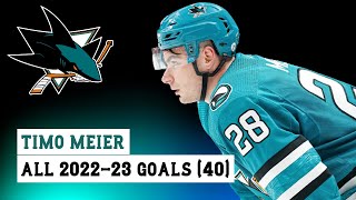 Timo Meier 28 All 40 Goals of the 202223 NHL Season [upl. by Ulick353]