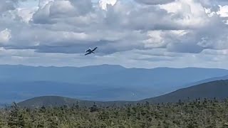 A10 Warthogs and one glider over Franconia Notch 822023 [upl. by Enylorac]