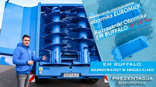 Porównanie maszyn EUROMILK  Rozrzutnik obornika BUFFALO RX1250 vs RX2070 HD [upl. by Atir]