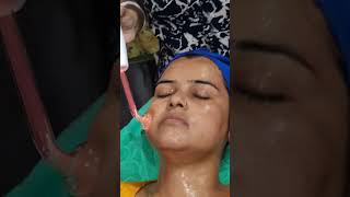 Face treatment🤩🤩 ytshorts durgapujafacial [upl. by Anidal]