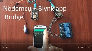 NodeMcu ESP8266  Blynk App  Bridge multiple devices [upl. by Ijat]