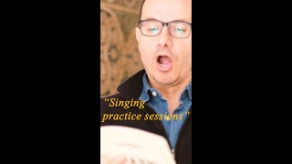 Vocal rehearsals Singing Brahms Requiem shorts [upl. by Renraw]