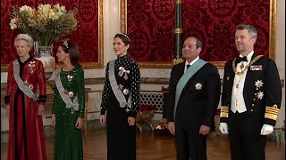 President alSisi of Egypt on State visit to King Frederik X of Denmark [upl. by Ettenirt]