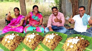 NATTU KOZHI KATTU VARUVAL WITH CHICKEN BIRYANI EGG EATING COMPETIION IN TAMIL FOODIES DIVYA [upl. by Ahsauqal]