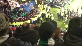 Copenhagen fans celebrating at Celtic Park tonight🇩🇰 [upl. by Atsillak550]