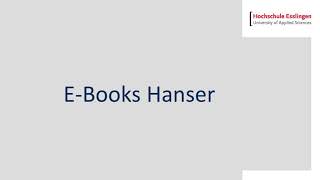 Download Ebooks on Hanser eLibrary [upl. by Haceber]