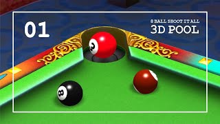 8 Ball Shoot It All  3D Pool  Gameplay eps01  India Tour [upl. by Beghtol773]