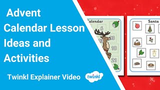 Advent Calendar Lesson Ideas and Activities [upl. by Price]