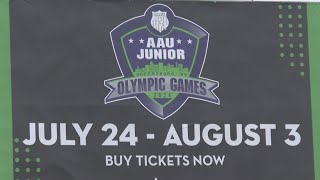 19000 expected to travel to the Triad for AAU junior Olympics [upl. by Ahsatan688]