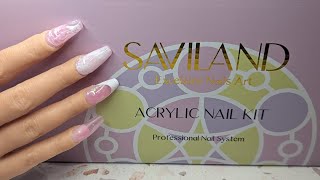 Saviland Everything You Need Acrylic Kit for Beginners Explained 🎨 [upl. by Feinstein]