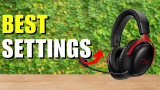 HyperX Cloud III Wireless best Settings [upl. by Eimmak256]