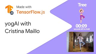 YogAI TensorFlow powered yoga instructor  Made with TensorFlowjs [upl. by Elsey]
