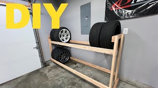 DIY TIRE RACK [upl. by Brian471]