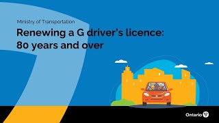 Ontario senior driver’s licence renewal educational video [upl. by Frodina]