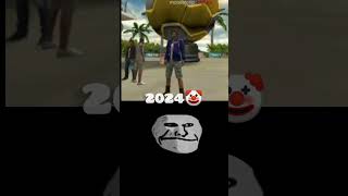 IMPOSSIBLE 🍷🤡 FF 2024 🤫 VS 2018 🗿 freefire shorts ff newtrend newfreefire gaming viral shorts [upl. by Nosinned]