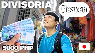 Japanese 🇯🇵 5000 PESOS challenge in DIVISORIA  Philippines 🇵🇭 [upl. by Willett]