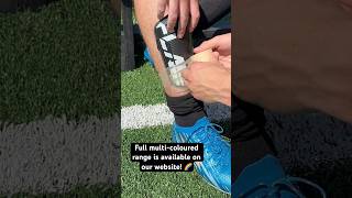 How To Secure Shin Pads Shin Guards with Cohesive Bandages shinpads football sport hack tips [upl. by Scotney537]