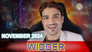 WIDDER MONATSHOROSKOP NOVEMBER 2024 ZEHNSTERN ASTROLOGIE [upl. by Nofets]