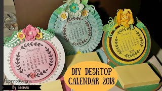 DIY Desktop calendar 2018 [upl. by Hamil]