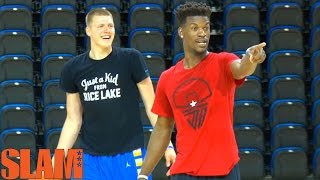 Jimmy Butler GOES 1 ON 1 with Henry Ellenson  2016 NBA Draft Lottery Pick  16NBACLH [upl. by Fausta847]