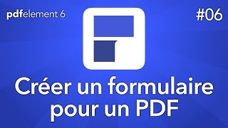 Créer un formulaire dans un PDF avec PDFelement 6 pour Mac  Tuto06 [upl. by Zedekiah]