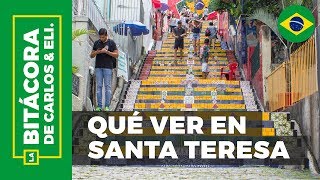 Santa Teresa Bondinho Gratis y Escaleras de Selarón 👉 Qué hacer en Rio de Janeiro 4 [upl. by Duma305]