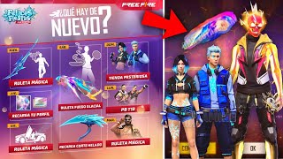 🔥AGENDA SEMANAL de FREE FIRE PUÑOS LEGENDARIOS ASI FUNCIONA RULETA FUEGO GLACIAL PATRONES RULETA 🤯 [upl. by Anayk]