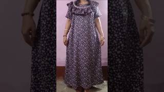 Maxi cutting in easy way 😍 stitching uniqueshorts diy maxi [upl. by Nerwal819]