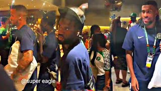 How super eagles were welcomed back to the hotel after beating Cote DIvoire 10 [upl. by Nosirb177]