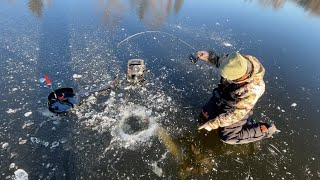 First Ice Fishing Minnesota 2023 [upl. by Airla]