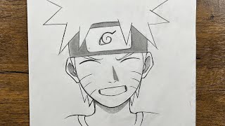 How to draw kid Naruto smiling  EASY STEPS   anime drawing tutorial [upl. by Howell]