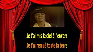 Karaoké Mireille Mathieu Quattends tu de moi [upl. by Maharg]