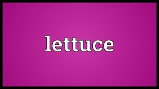 Lettuce Meaning [upl. by Herring]