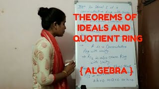 Theorems of IDEALS Prime amp Maximal with Quotient Ring  RING THEORY [upl. by Columbyne781]