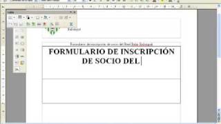 Cómo hacer un Formulario en OpenOffice Writer 12 [upl. by Bremen]