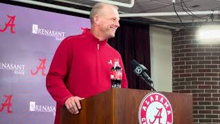 Alabama Coach Kalen DeBoer Press Conference  Wisconsin Week [upl. by Corrina759]