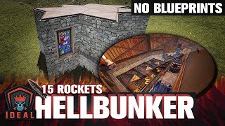 Rust • The Hellbunker • NO BP Base 15 Rockets  46 Satchels [upl. by Cave542]