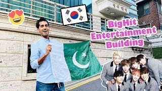 Visiting BigHit Entertainment Old Building  OnlineSeoulTrip [upl. by Sakram]