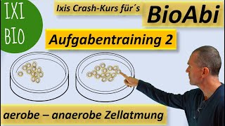 Gärung anaerobe Zellatmung  aerobe Zellatmung  Anwendungsaufgaben 2 zur Vorbereitung aufs BioAbi [upl. by Jessica]