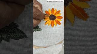 Unique embroidery design l easy embroidery design youtubeshorts shorts shortvideo [upl. by Weisburgh]